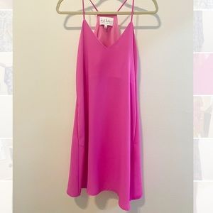 Nicole Miller Pink Slip Dress, Loose Fit, Size 6
